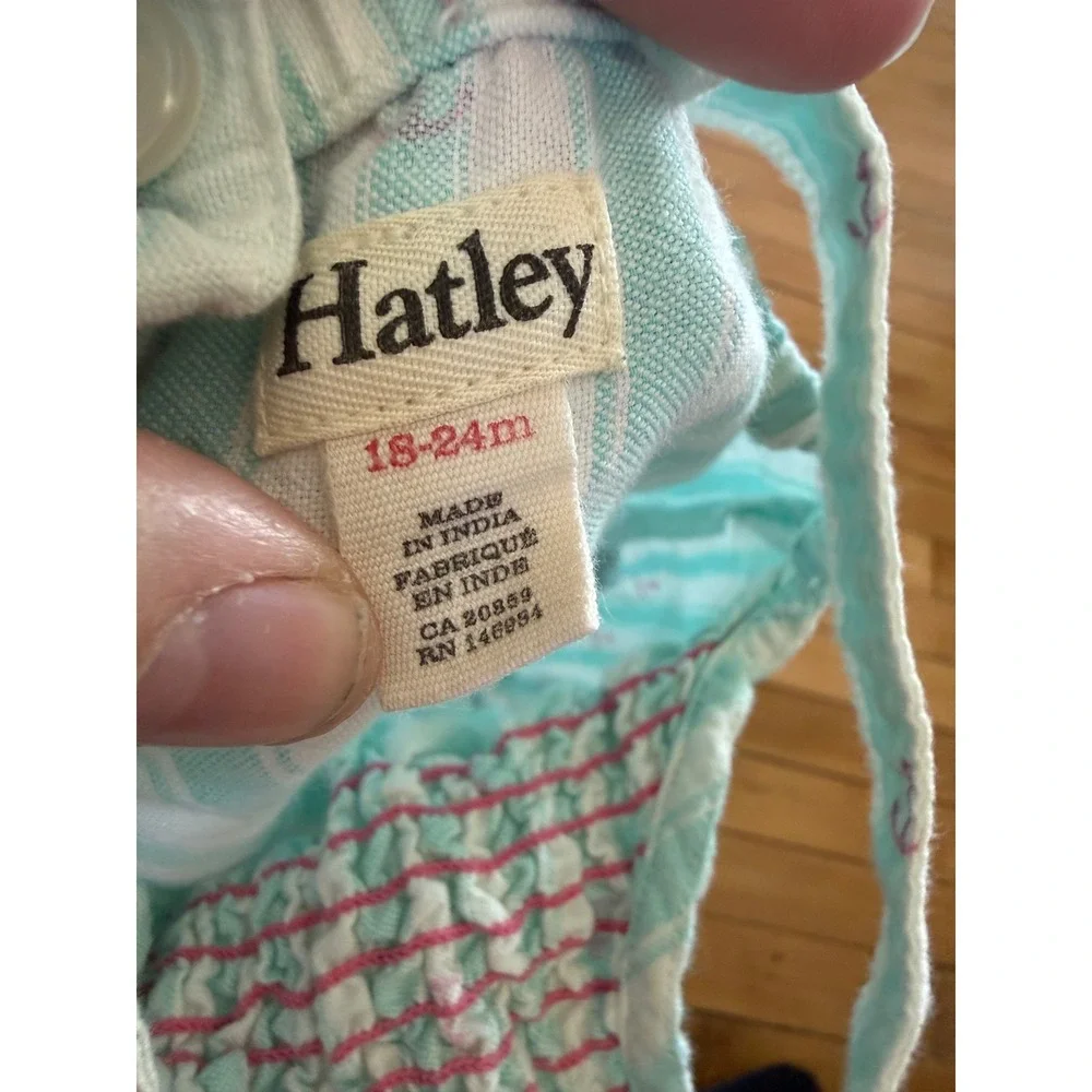 Hatley striped anchor print bubble romper‎